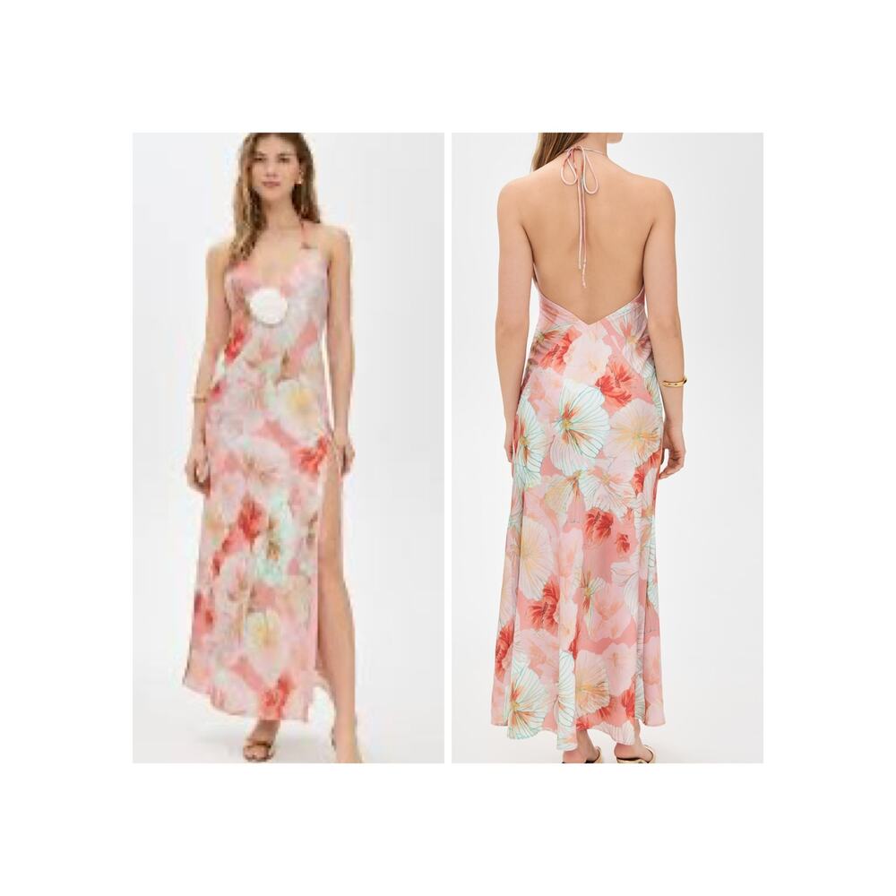 Bardot $179 Aradia Printed Halter Maxi Dress Size 10
